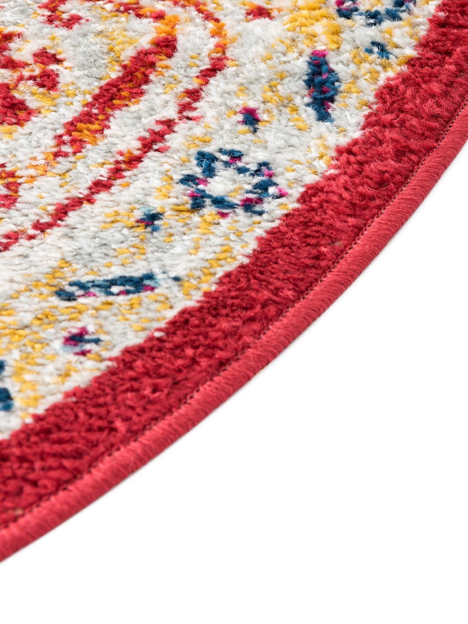 Magenta 5' x 5' Aurelia Round Area Rug 100% Polypropylene & Jute Backing Living Dining Room Bedroom Office Traditional Carpet for Sale at Rug Engine