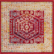 Magenta 4' x 4' Aurelia Square Area Rug 100% Polypropylene & Jute Backing Living Dining Room Bedroom Office Traditional Carpet for Sale at Rug Engine