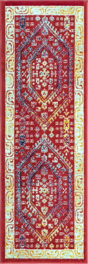 Magenta 2' x 6' Aurelia Runner Area Rug 100% Polypropylene & Jute Backing Living Dining Room Bedroom Office Traditional Carpet for Sale at Rug Engine