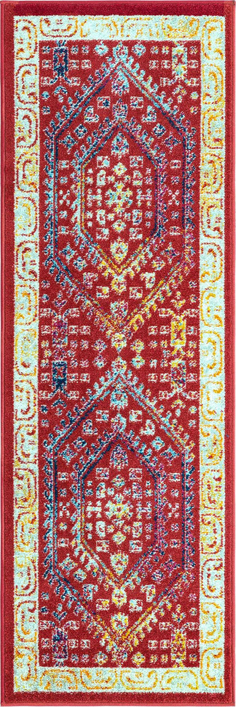 Magenta 2' x 6' Aurelia Runner Area Rug 100% Polypropylene & Jute Backing Living Dining Room Bedroom Office Traditional Carpet for Sale at Rug Engine