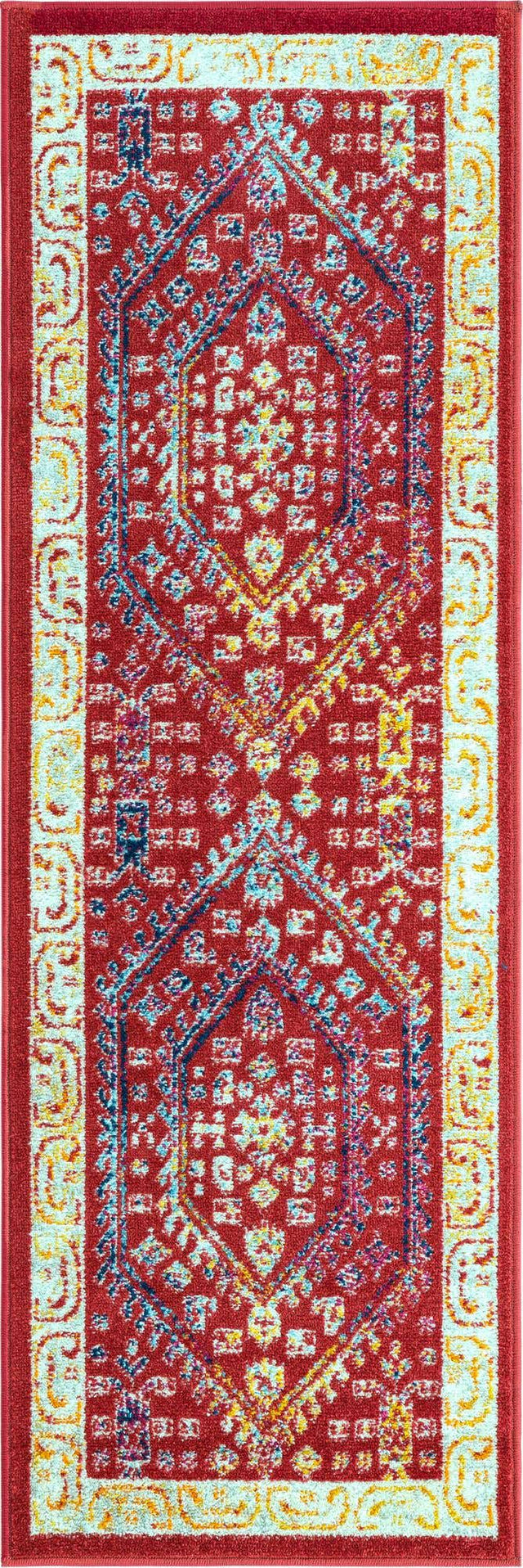 Magenta 2' x 6' Aurelia Runner Area Rug 100% Polypropylene & Jute Backing Living Dining Room Bedroom Office Traditional Carpet for Sale at Rug Engine