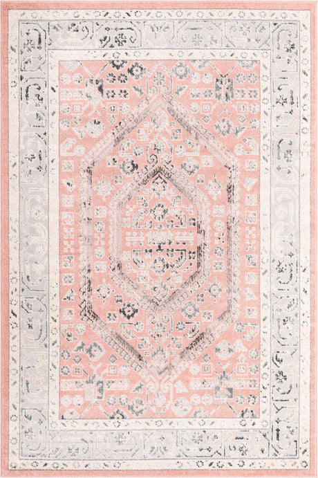 Rose 6' x 9' Aurelia Rectangle Area Rug 100% Polypropylene & Jute Backing Living Dining Room Bedroom Office Traditional Carpet for Sale at Rug Engine