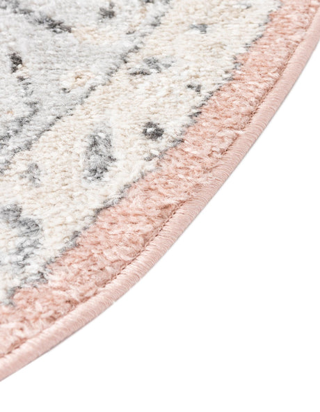 Rose 5' x 5' Aurelia Round Area Rug 100% Polypropylene & Jute Backing Living Dining Room Bedroom Office Traditional Carpet for Sale at Rug Engine