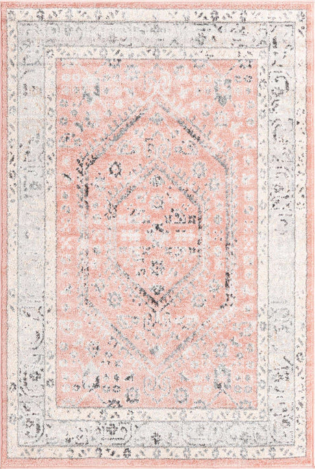 Rose 4' x 6' Aurelia Rectangle Area Rug 100% Polypropylene & Jute Backing Living Dining Room Bedroom Office Traditional Carpet for Sale at Rug Engine