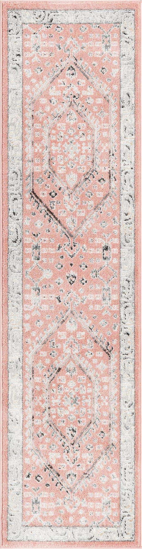 Rose 2' x 8' Aurelia Runner Area Rug 100% Polypropylene & Jute Backing Living Dining Room Bedroom Office Traditional Carpet for Sale at Rug Engine