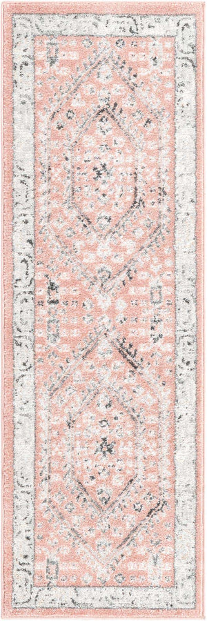 Rose 2' x 6' Aurelia Runner Area Rug 100% Polypropylene & Jute Backing Living Dining Room Bedroom Office Traditional Carpet for Sale at Rug Engine