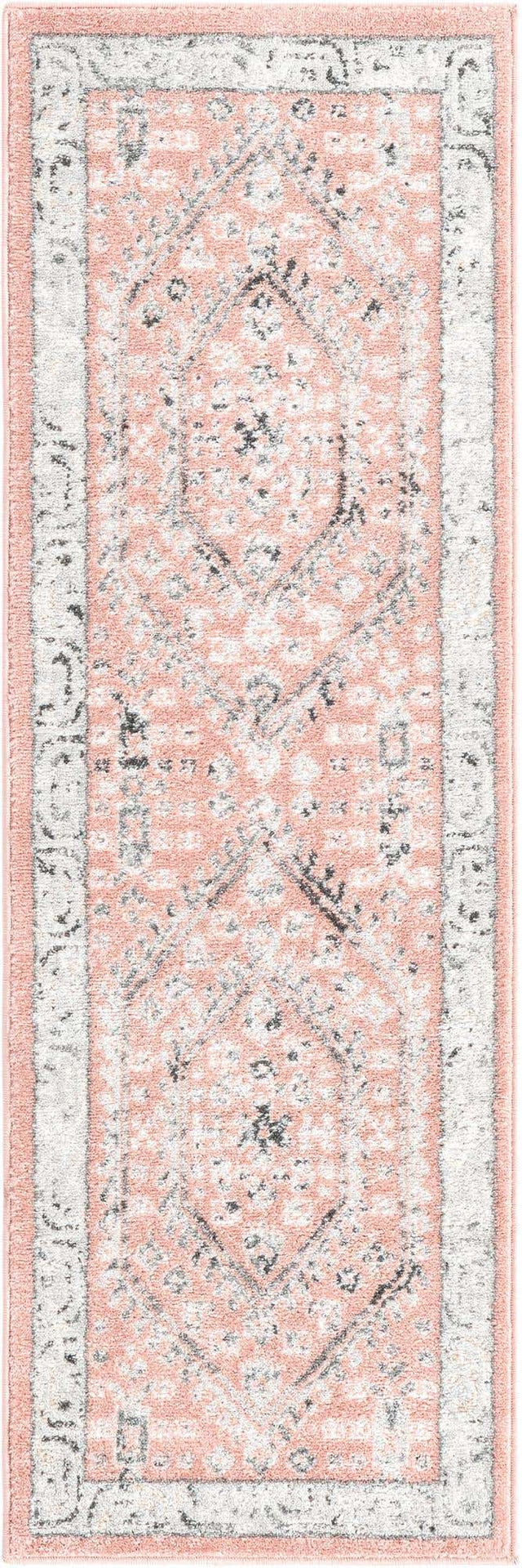 Rose 2' x 6' Aurelia Runner Area Rug 100% Polypropylene & Jute Backing Living Dining Room Bedroom Office Traditional Carpet for Sale at Rug Engine