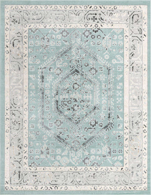 Aqua 7' 10 x 10' Aurelia Rectangle Area Rug 100% Polypropylene & Jute Backing Living Dining Room Bedroom Office Traditional Carpet for Sale at Rug Engine
