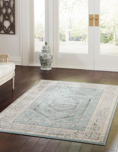Aqua 10' x 13' Aurelia Rectangle Area Rug 100% Polypropylene & Jute Backing Living Dining Room Bedroom Office Traditional Carpet for Sale at Rug Engine