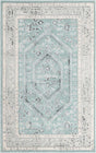 Aqua 5' x 8' Aurelia Rectangle Area Rug 100% Polypropylene & Jute Backing Living Dining Room Bedroom Office Traditional Carpet for Sale at Rug Engine