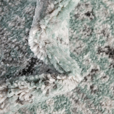 Aqua 3' x 3' Aurelia Round Area Rug 100% Polypropylene & Jute Backing Living Dining Room Bedroom Office Traditional Carpet for Sale at Rug Engine