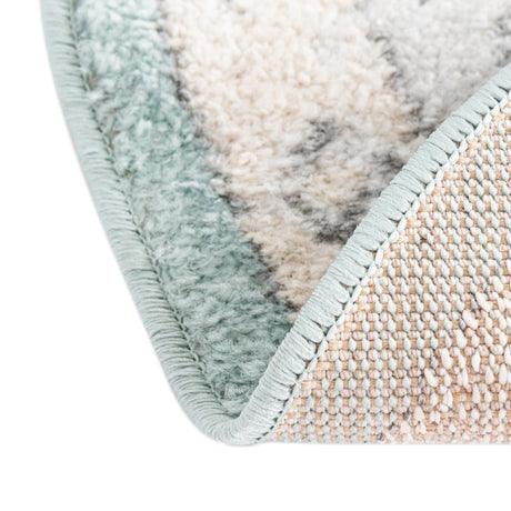 Aqua 5' x 5' Aurelia Round Area Rug 100% Polypropylene & Jute Backing Living Dining Room Bedroom Office Traditional Carpet for Sale at Rug Engine