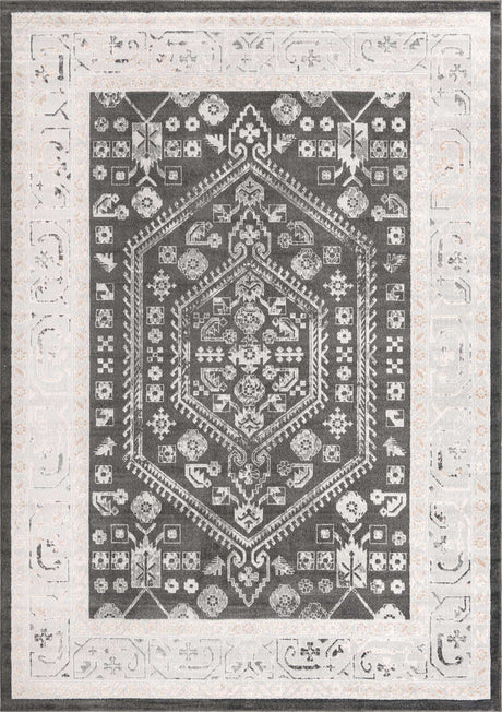 Charcoal 10' x 14' Aurelia Rectangle Area Rug 100% Polypropylene & Jute Backing Living Dining Room Bedroom Office Traditional Carpet for Sale at Rug Engine