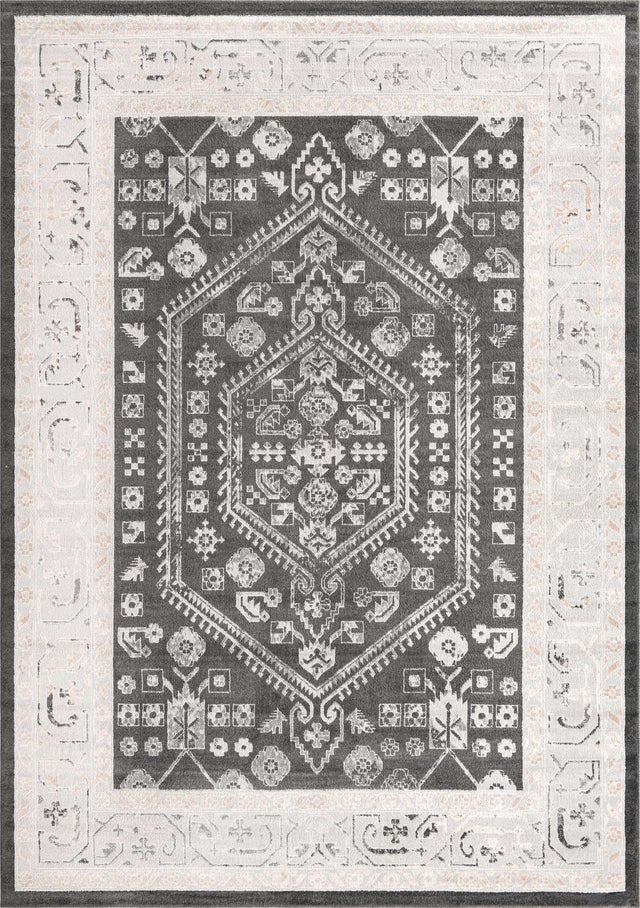 Charcoal 10' x 14' Aurelia Rectangle Area Rug 100% Polypropylene & Jute Backing Living Dining Room Bedroom Office Traditional Carpet for Sale at Rug Engine