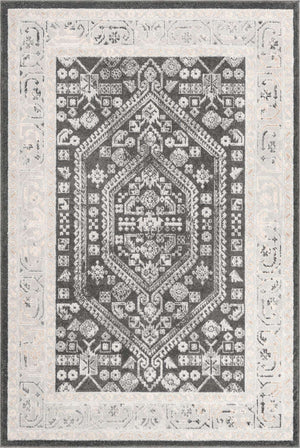 Charcoal 6' x 9' Aurelia Rectangle Area Rug 100% Polypropylene & Jute Backing Living Dining Room Bedroom Office Traditional Carpet for Sale at Rug Engine