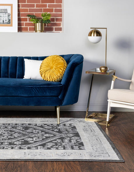Charcoal 3' x 5' 3 Aurelia Rectangle Area Rug 100% Polypropylene & Jute Backing Living Dining Room Bedroom Office Traditional Carpet for Sale at Rug Engine
