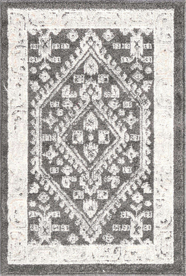 Charcoal 2' x 3' Aurelia Rectangle Area Rug 100% Polypropylene & Jute Backing Living Dining Room Bedroom Office Traditional Carpet for Sale at Rug Engine