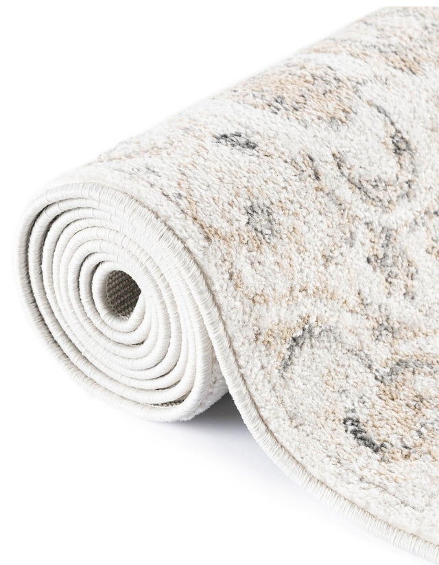 Ivory 7' x 7' Aurelia Octagon Area Rug 100% Polypropylene & Jute Backing Living Dining Room Bedroom Office Traditional Carpet for Sale at Rug Engine