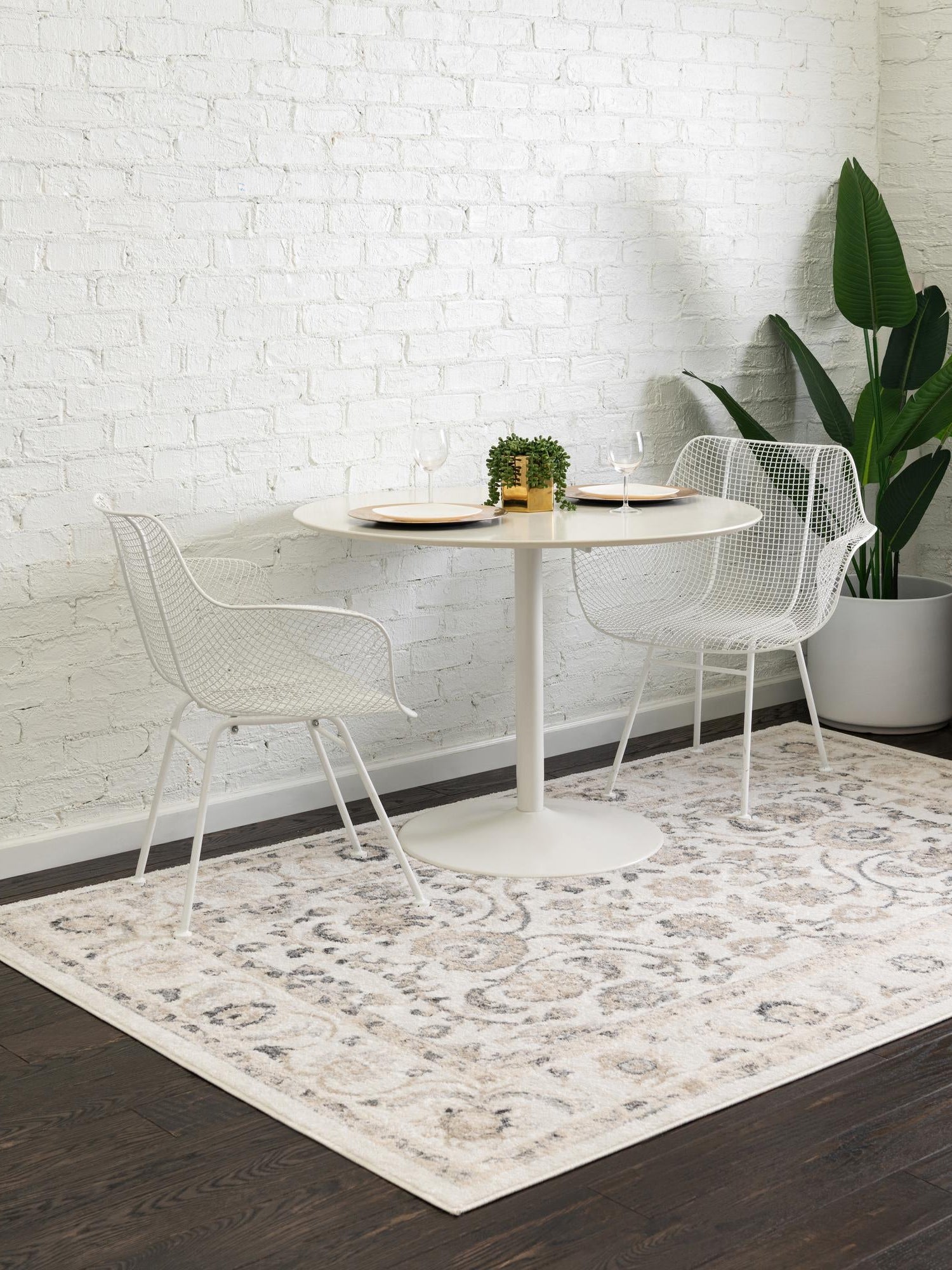 Ivory 9' x 12' Aurelia Rectangle Area Rug 100% Polypropylene & Jute Backing Living Dining Room Bedroom Office Traditional Carpet for Sale at Rug Engine