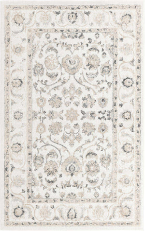 Ivory 5' x 8' Aurelia Rectangle Area Rug 100% Polypropylene & Jute Backing Living Dining Room Bedroom Office Traditional Carpet for Sale at Rug Engine