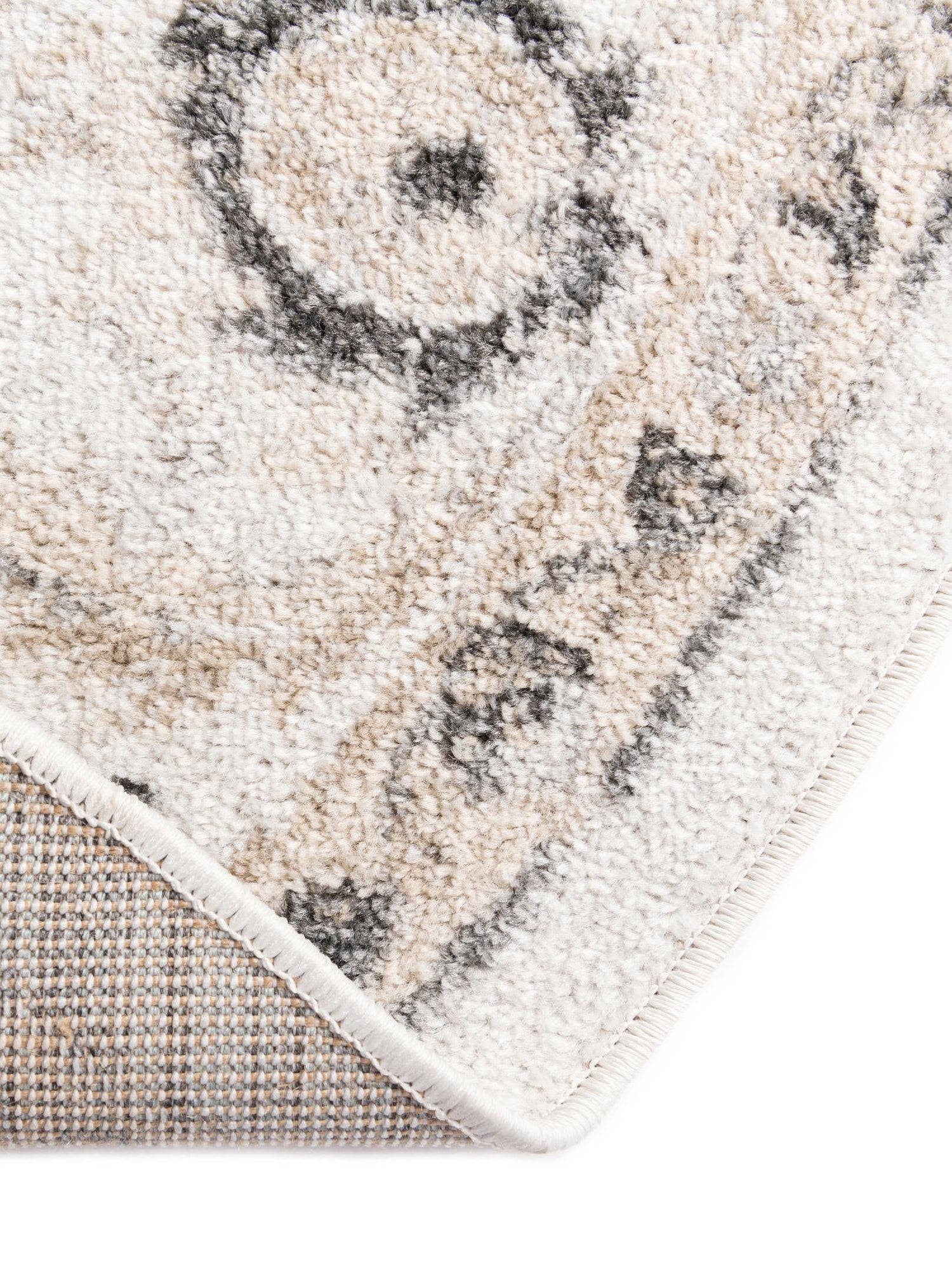 Ivory 5' x 8' Aurelia Oval Area Rug 100% Polypropylene & Jute Backing Living Dining Room Bedroom Office Traditional Carpet for Sale at Rug Engine