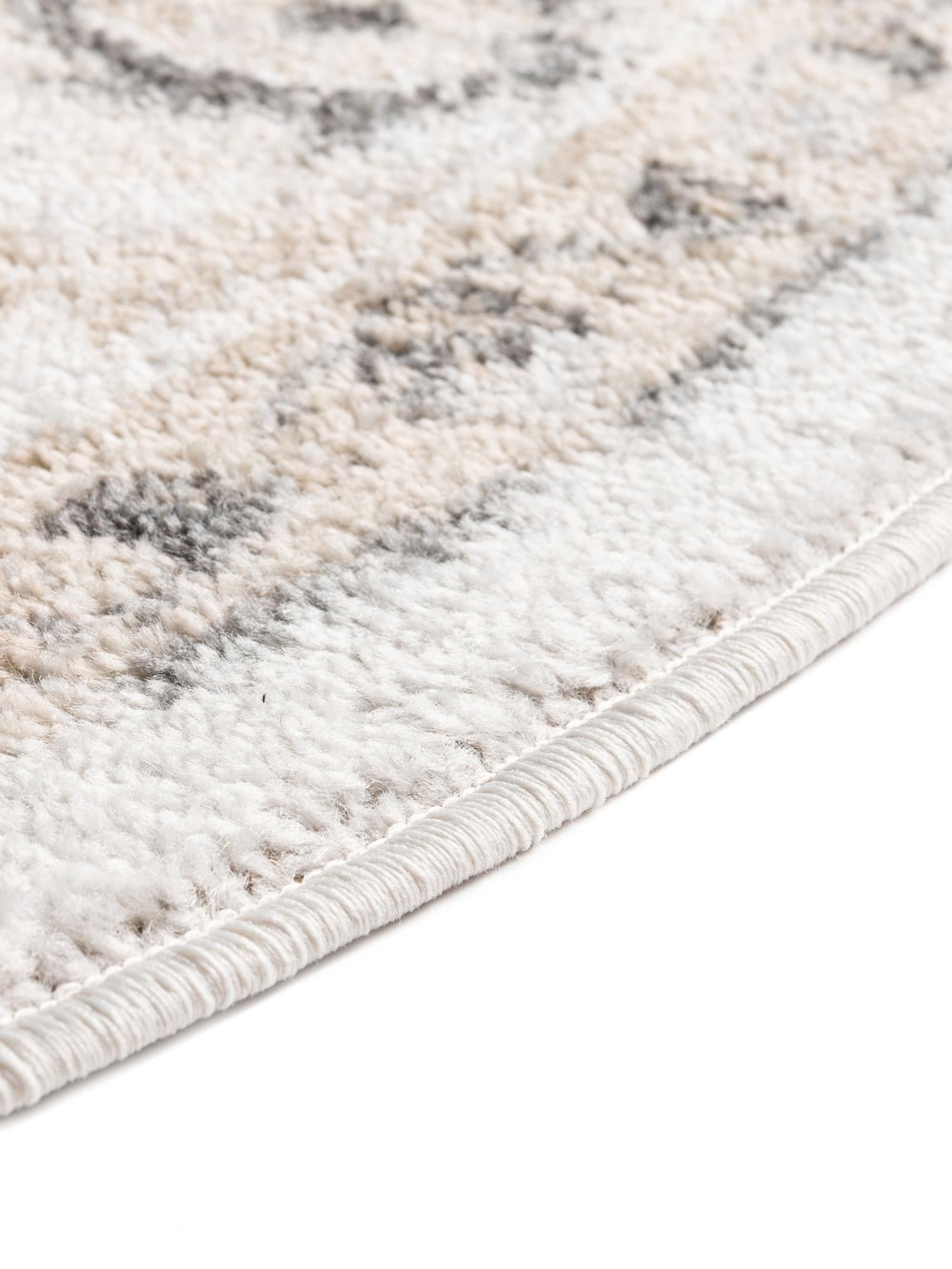 Ivory 3' x 3' Aurelia Round Area Rug 100% Polypropylene & Jute Backing Living Dining Room Bedroom Office Traditional Carpet for Sale at Rug Engine