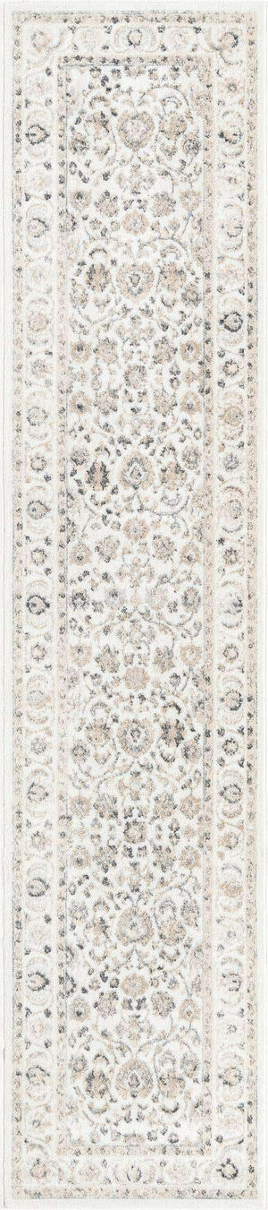 Ivory 2' 7 x 12' Aurelia Runner Area Rug 100% Polypropylene & Jute Backing Living Dining Room Bedroom Office Traditional Carpet for Sale at Rug Engine