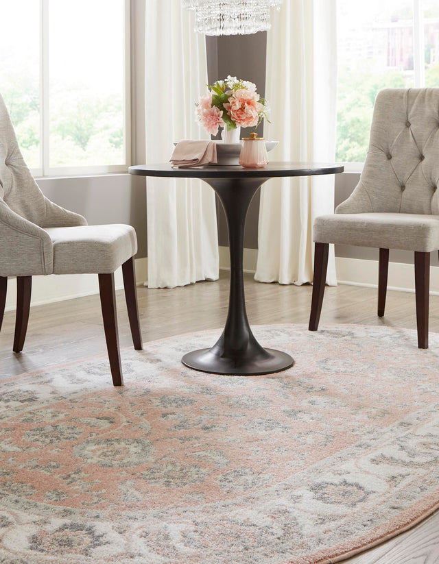 Rose 5' x 8' Aurelia Oval Area Rug 100% Polypropylene & Jute Backing Living Dining Room Bedroom Office Traditional Carpet for Sale at Rug Engine
