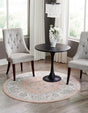 Rose 5' x 5' Aurelia Round Area Rug 100% Polypropylene & Jute Backing Living Dining Room Bedroom Office Traditional Carpet for Sale at Rug Engine