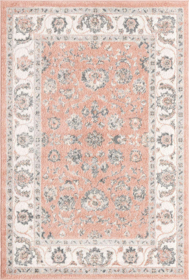 Rose 4' x 6' Aurelia Rectangle Area Rug 100% Polypropylene & Jute Backing Living Dining Room Bedroom Office Traditional Carpet for Sale at Rug Engine