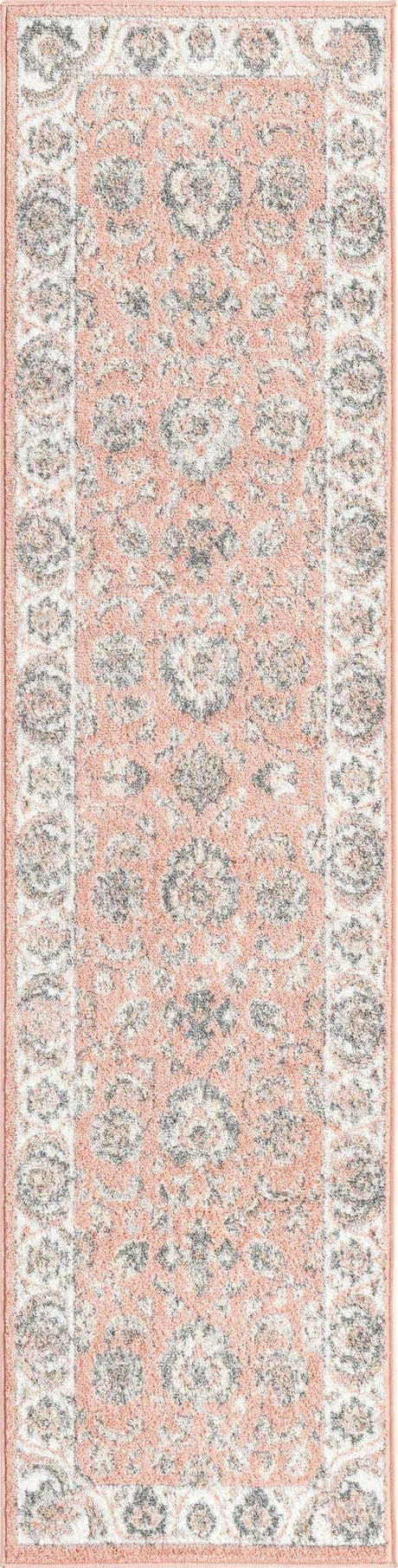 Rose 2' x 8' Aurelia Runner Area Rug 100% Polypropylene & Jute Backing Living Dining Room Bedroom Office Traditional Carpet for Sale at Rug Engine