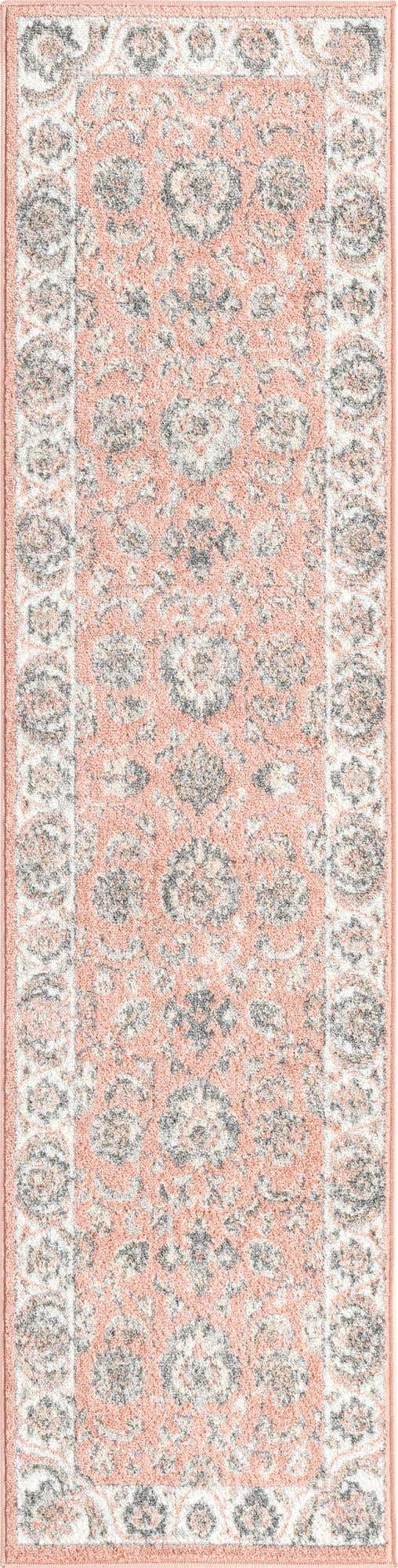 Rose 2' x 8' Aurelia Runner Area Rug 100% Polypropylene & Jute Backing Living Dining Room Bedroom Office Traditional Carpet for Sale at Rug Engine