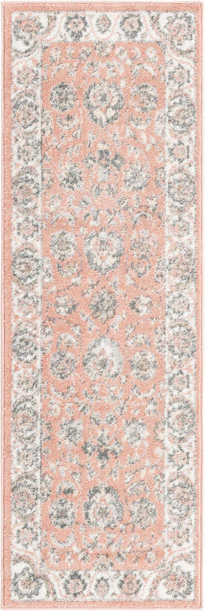 Rose 2' x 6' Aurelia Runner Area Rug 100% Polypropylene & Jute Backing Living Dining Room Bedroom Office Traditional Carpet for Sale at Rug Engine