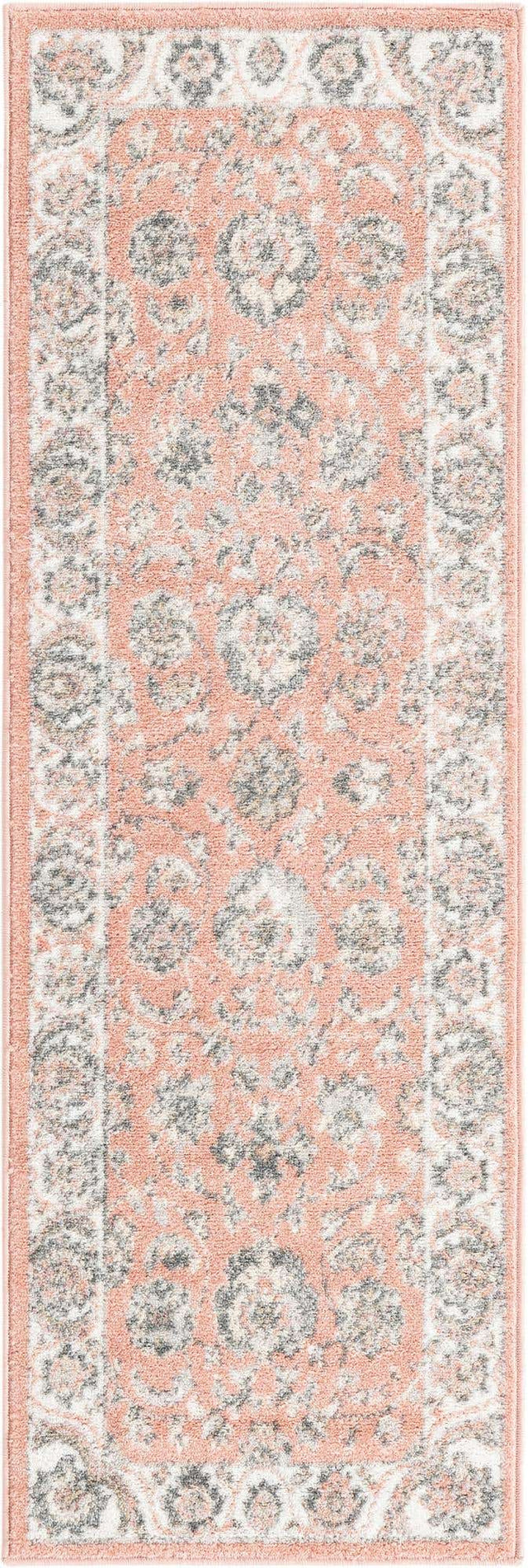Rose 2' x 6' Aurelia Runner Area Rug 100% Polypropylene & Jute Backing Living Dining Room Bedroom Office Traditional Carpet for Sale at Rug Engine