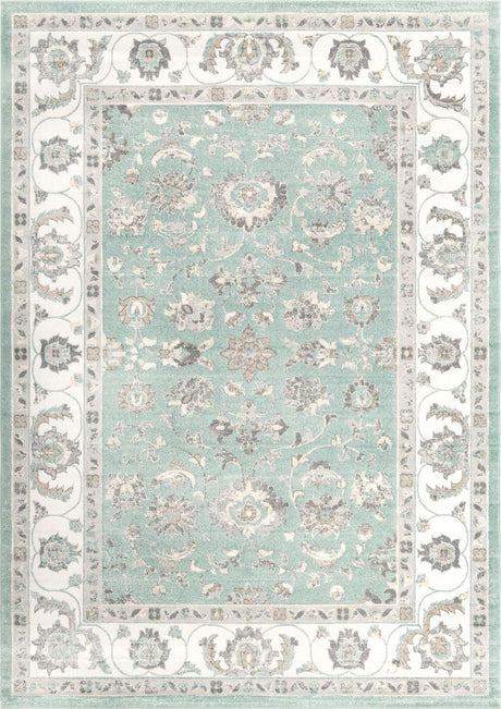 Aqua 10' x 14' Aurelia Rectangle Area Rug 100% Polypropylene & Jute Backing Living Dining Room Bedroom Office Traditional Carpet for Sale at Rug Engine