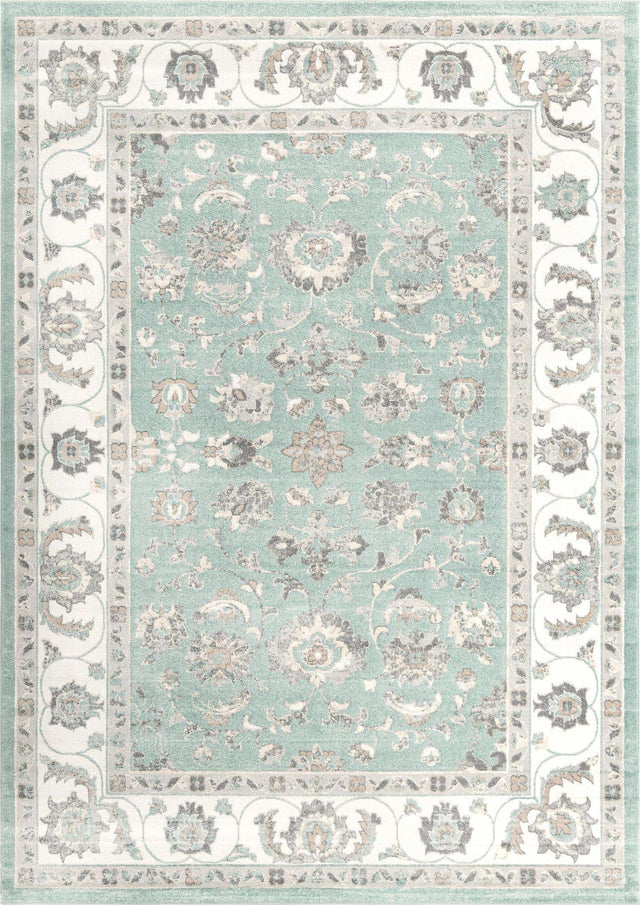 Aqua 10' x 14' Aurelia Rectangle Area Rug 100% Polypropylene & Jute Backing Living Dining Room Bedroom Office Traditional Carpet for Sale at Rug Engine