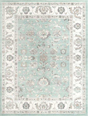 Aqua 10' x 13' Aurelia Rectangle Area Rug 100% Polypropylene & Jute Backing Living Dining Room Bedroom Office Traditional Carpet for Sale at Rug Engine