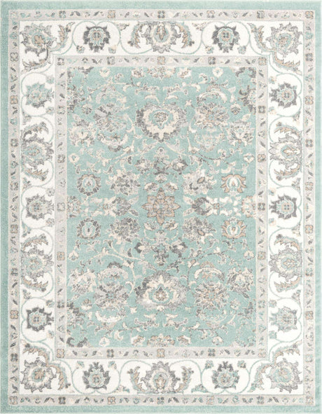 Aqua 7' 10 x 10' Aurelia Rectangle Area Rug 100% Polypropylene & Jute Backing Living Dining Room Bedroom Office Traditional Carpet for Sale at Rug Engine