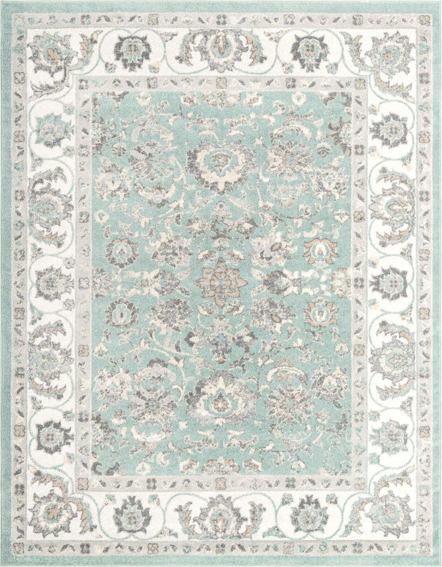 Aqua 7' 10 x 10' Aurelia Rectangle Area Rug 100% Polypropylene & Jute Backing Living Dining Room Bedroom Office Traditional Carpet for Sale at Rug Engine