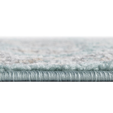 Aqua 3' x 3' Aurelia Round Area Rug 100% Polypropylene & Jute Backing Living Dining Room Bedroom Office Traditional Carpet for Sale at Rug Engine