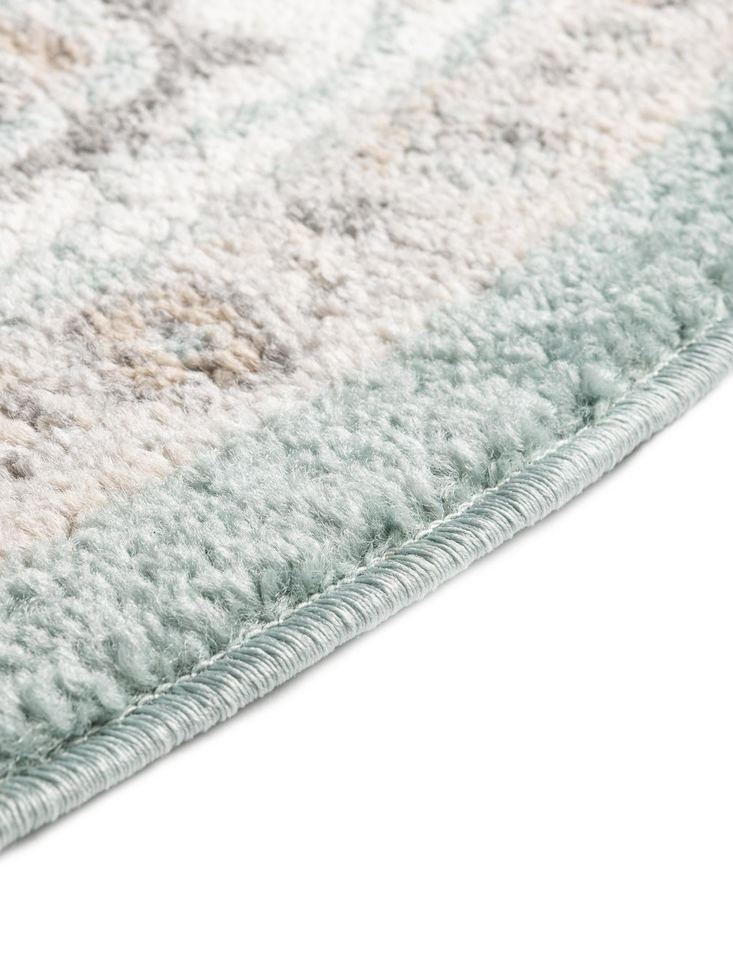 Aqua 7' x 7' Aurelia Round Area Rug 100% Polypropylene & Jute Backing Living Dining Room Bedroom Office Traditional Carpet for Sale at Rug Engine