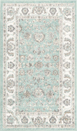 Aqua 3' x 5' 3 Aurelia Rectangle Area Rug 100% Polypropylene & Jute Backing Living Dining Room Bedroom Office Traditional Carpet for Sale at Rug Engine