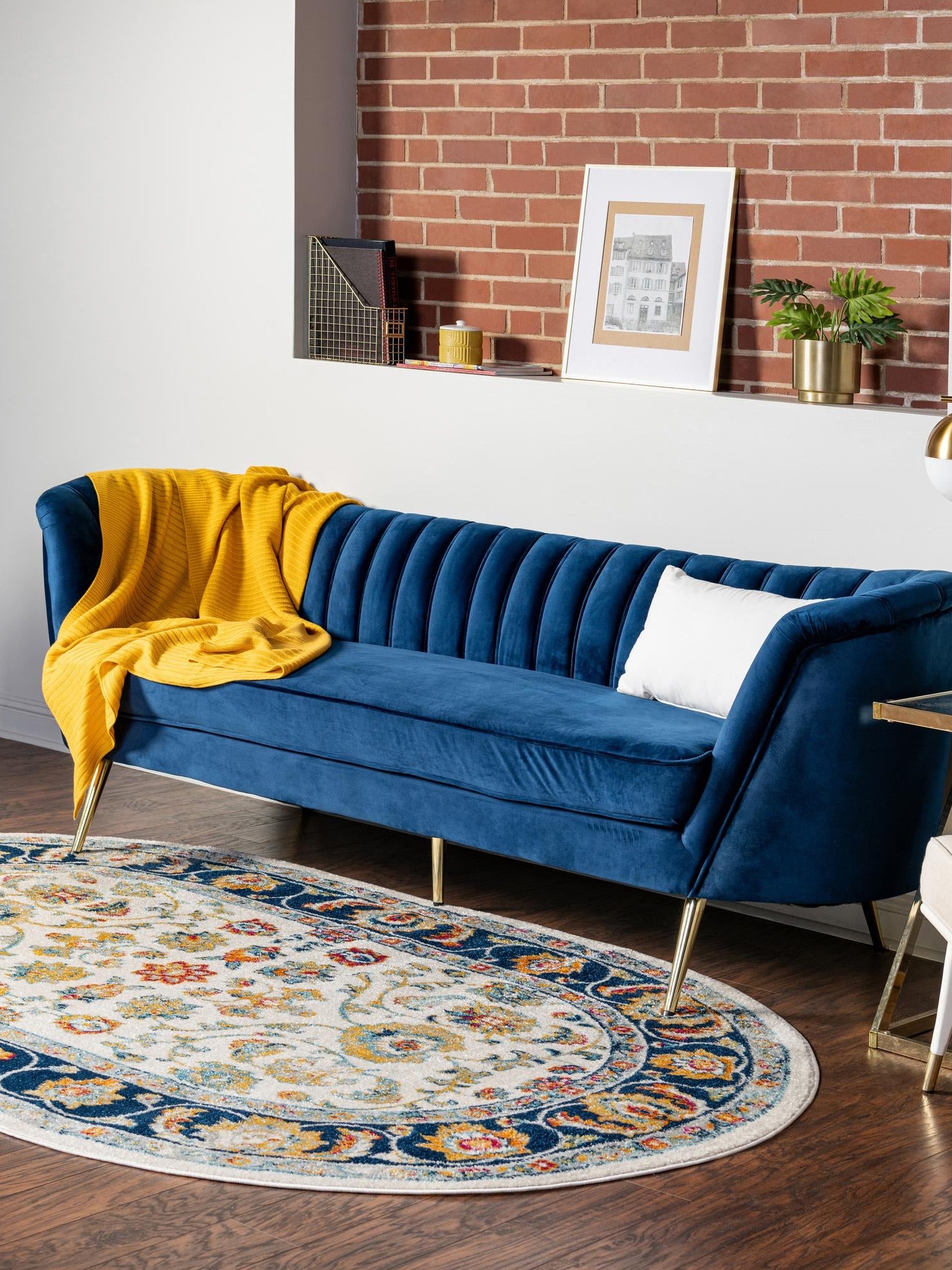 Multicolor 7' 10 x 10' Aurelia Oval Area Rug 100% Polypropylene & Jute Backing Living Dining Room Bedroom Office Traditional Carpet for Sale at Rug Engine