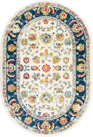 Multicolor 4' x 6' Aurelia Oval Area Rug 100% Polypropylene & Jute Backing Living Dining Room Bedroom Office Traditional Carpet for Sale at Rug Engine