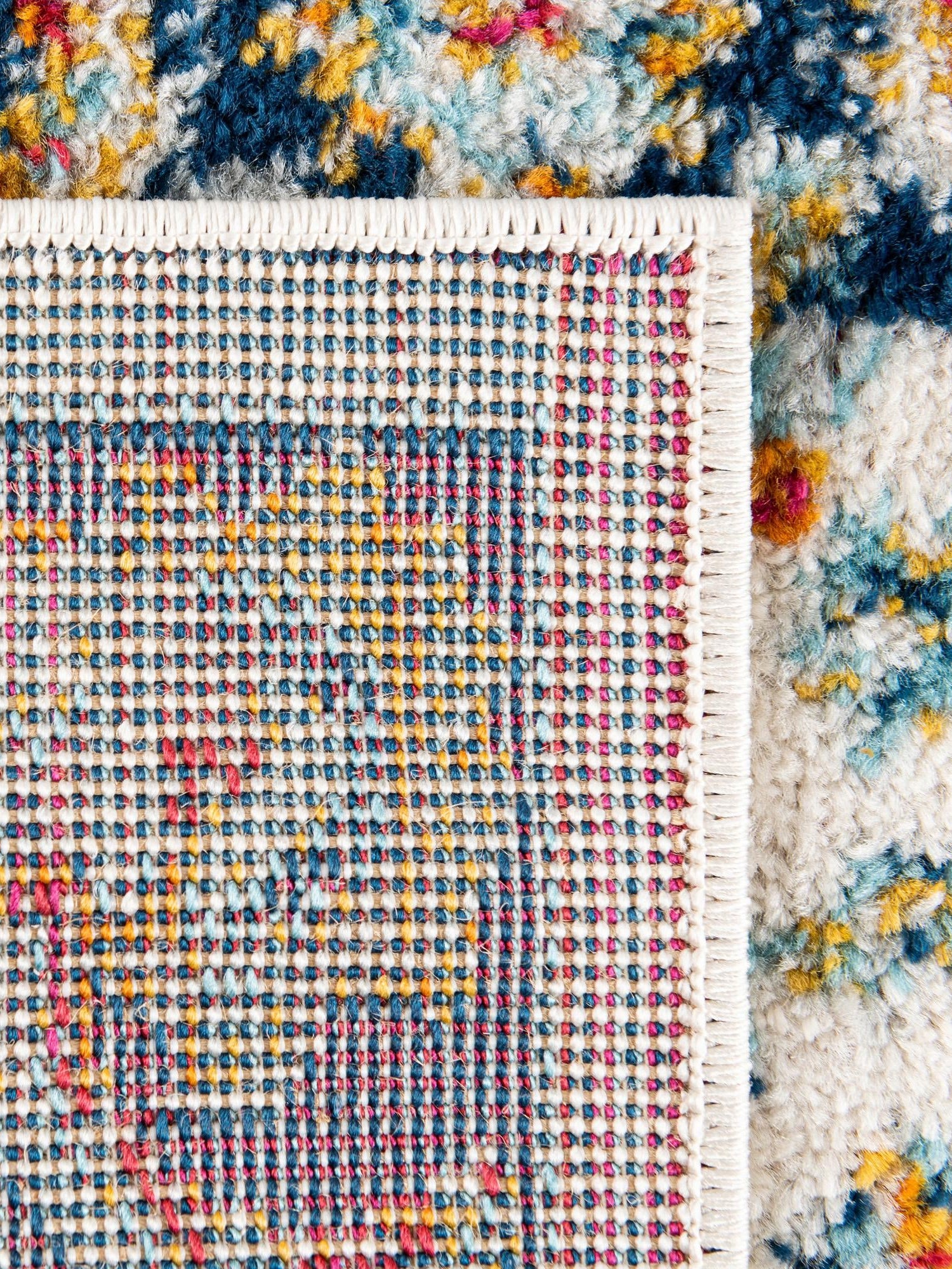Multicolor 6' x 6' Aurelia Square Area Rug 100% Polypropylene & Jute Backing Living Dining Room Bedroom Office Traditional Carpet for Sale at Rug Engine