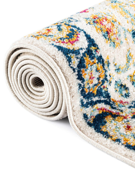 Multicolor 7' 10 x 7' 10 Aurelia Square Area Rug 100% Polypropylene & Jute Backing Living Dining Room Bedroom Office Traditional Carpet for Sale at Rug Engine