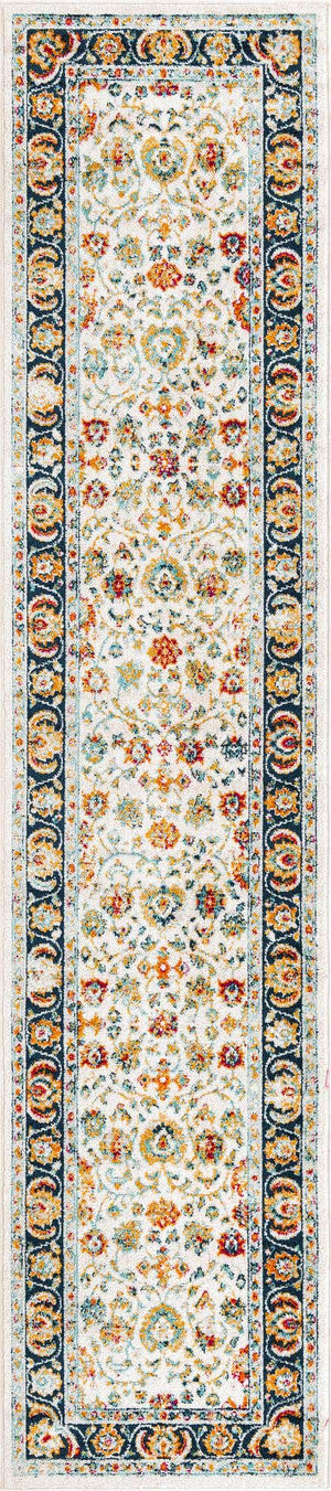 Multicolor 2' 7 x 12' Aurelia Runner Area Rug 100% Polypropylene & Jute Backing Living Dining Room Bedroom Office Traditional Carpet for Sale at Rug Engine