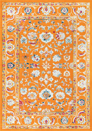 Orange 10' x 14' Aurelia Rectangle Area Rug 100% Polypropylene & Jute Backing Living Dining Room Bedroom Office Traditional Carpet for Sale at Rug Engine