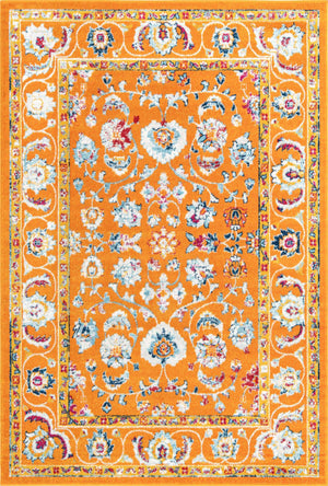Orange 6' x 9' Aurelia Rectangle Area Rug 100% Polypropylene & Jute Backing Living Dining Room Bedroom Office Traditional Carpet for Sale at Rug Engine