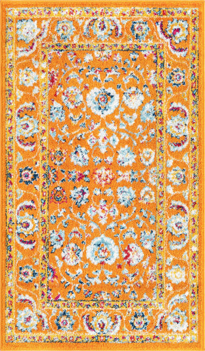 Orange 3' x 5' 3 Aurelia Rectangle Area Rug 100% Polypropylene & Jute Backing Living Dining Room Bedroom Office Traditional Carpet for Sale at Rug Engine